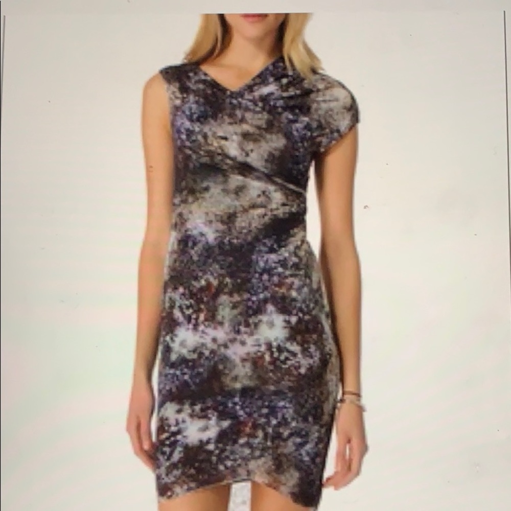 Helmet Lang Galaxy Print Dress, Sz M